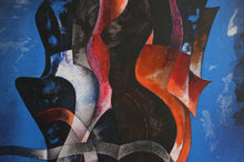 Mujer en Azul Lithograph | Byron Gálvez,{{product.type}}