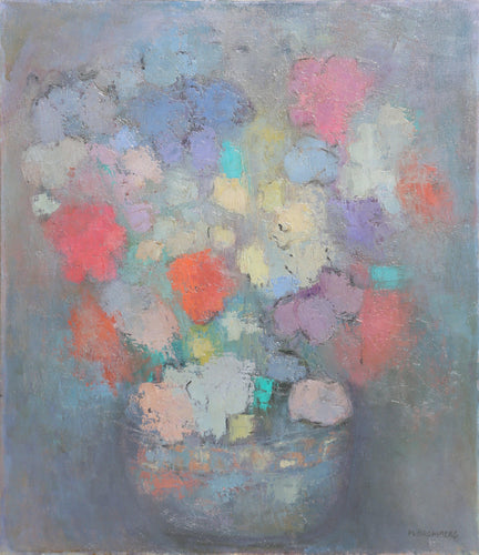Multicolor Flowers III Oil | Miriam Bromberg,{{product.type}}