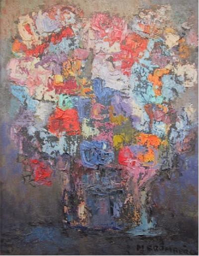 Multicolor Flowers V Oil | Miriam Bromberg,{{product.type}}