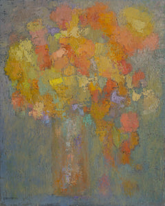 Multicolor Flowers VI Oil | Miriam Bromberg,{{product.type}}
