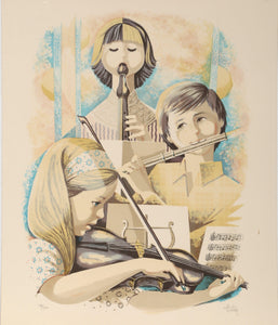 Music Class Lithograph | Autay,{{product.type}}