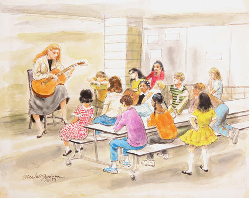 Music Class Watercolor | Marshall Goodman,{{product.type}}