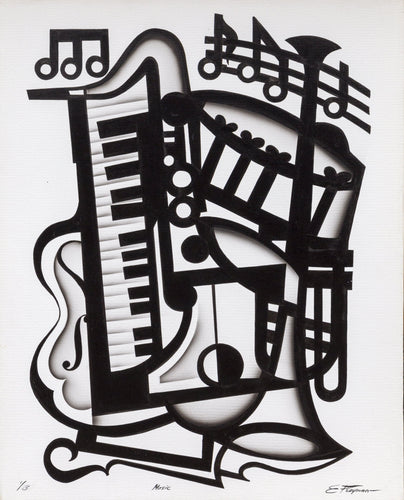Music I acrylic | Erik Freyman,{{product.type}}