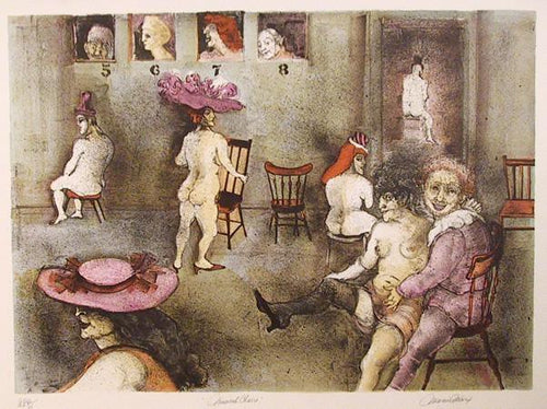 Musical Chairs Lithograph | Marcia Marx,{{product.type}}