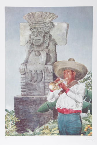 Musician Porfieno Santana Lithograph | Vic Herman,{{product.type}}