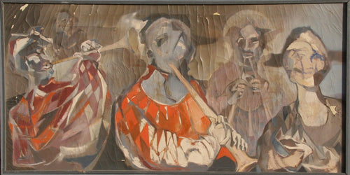 Musicians (7) Oil | John F. Leonard,{{product.type}}