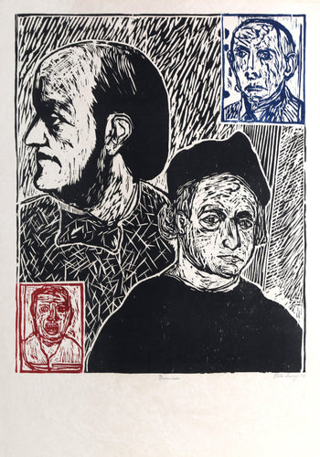 Musicians Woodcut | Italo Scanga,{{product.type}}