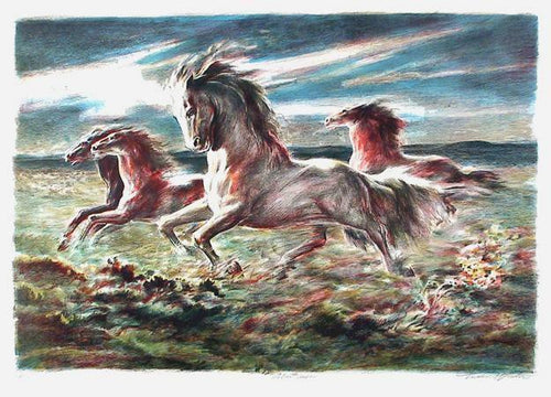 Mustang Lithograph | Lumen Martin Winter,{{product.type}}