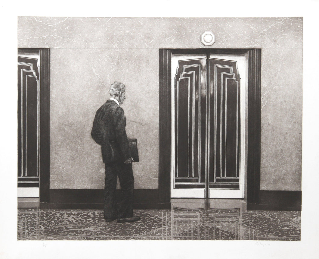 My Father in the Empire State Building Etching | Max Ferguson,{{product.type}}