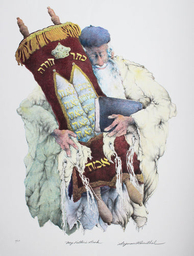 My Father's Book Lithograph | Seymour Rosenthal,{{product.type}}