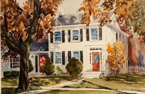 My Office Watercolor | Ann Sherr,{{product.type}}