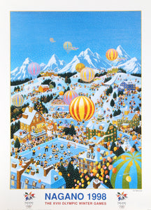 Nagano Winter Olympics Poster | Kei Masuda,{{product.type}}