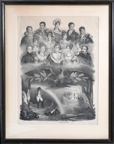 Napoleon Bonaparte and His Family Etching | Unknown Artist,{{product.type}}