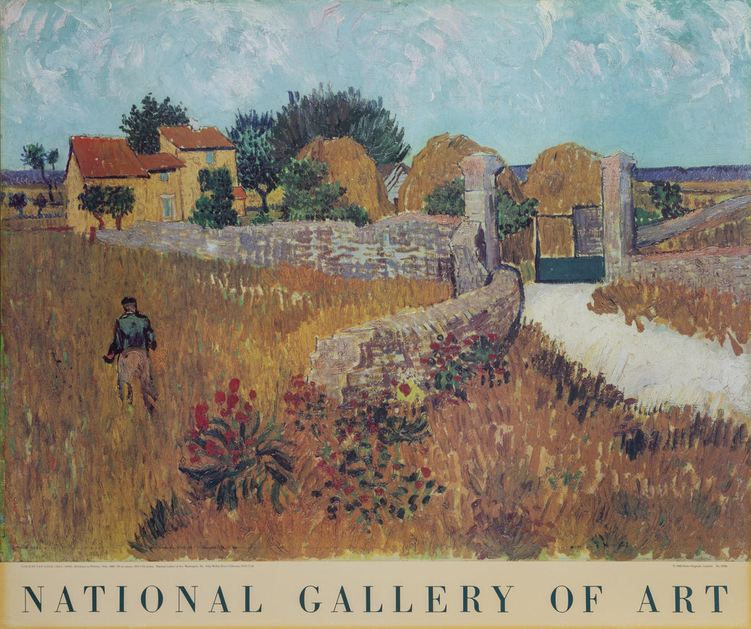 National Gallery of Art - Farmhouse in Provence Poster | Vincent van Gogh,{{product.type}}