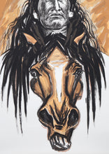 Native American and Horse Lithograph | Marisol Escobar,{{product.type}}