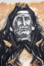 Native American and Horse Lithograph | Marisol Escobar,{{product.type}}