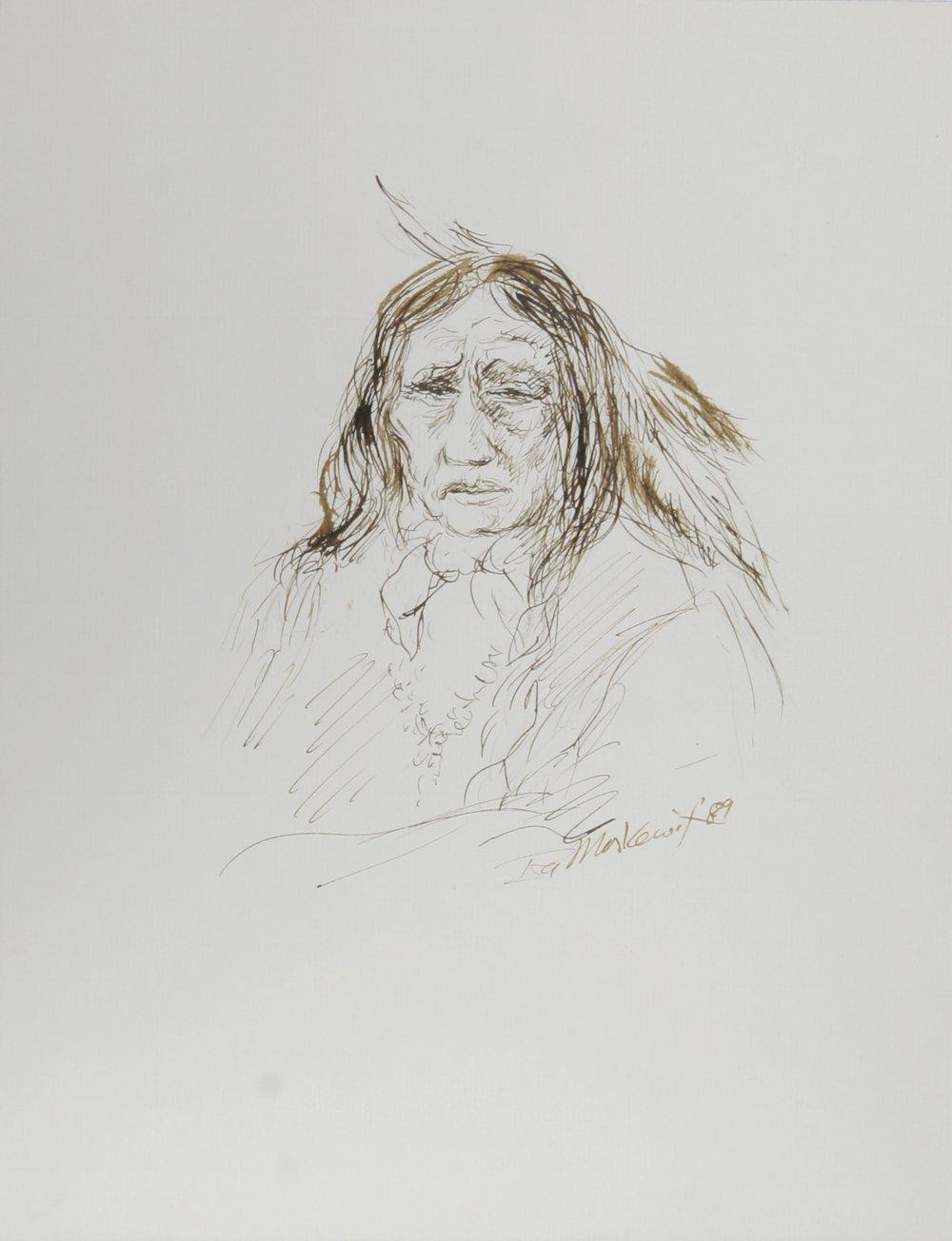 Native American Man - I Ink | Ira Moskowitz,{{product.type}}