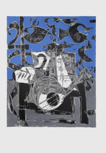 Nature Morte a la Guitare Lithograph | Claude Venard,{{product.type}}