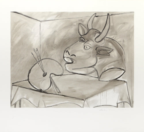 Nature Morte a la Palette et la Tête Lithograph | Pablo Picasso,{{product.type}}