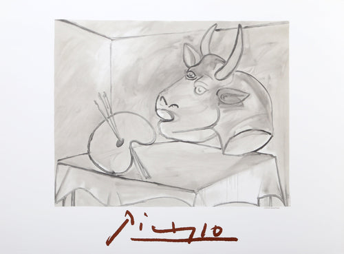 Nature Morte à la Palette et la Tête Lithograph | Pablo Picasso,{{product.type}}