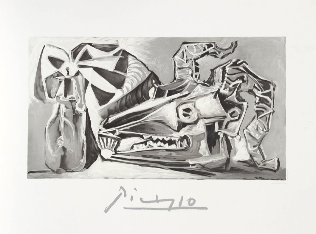 Nature Morte a la Tete Chevre, Bouteille Lithograph | Pablo Picasso,{{product.type}}
