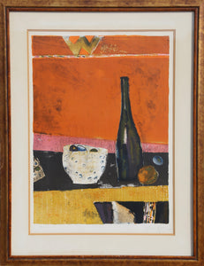 Nature Morte avec Bouteille Lithograph | Rene Genis,{{product.type}}