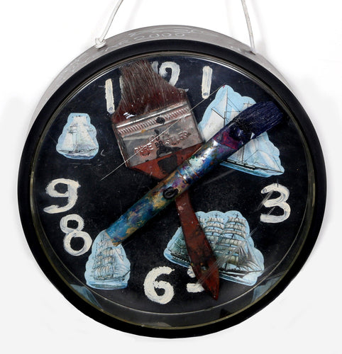 Navigation Clock Mixed Media | Konstantin Bokov,{{product.type}}