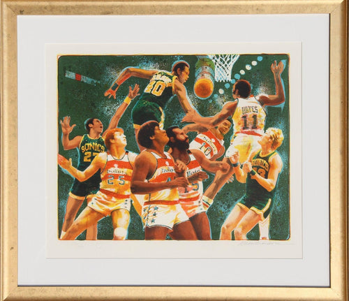 NBA 2 Lithograph | Allan Mardon,{{product.type}}