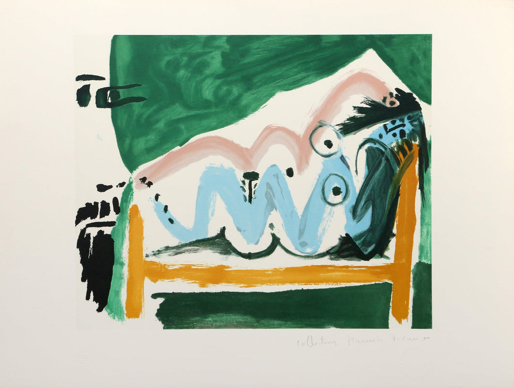 Ne Allongee et Tete d'Homme de Profil Lithograph | Pablo Picasso,{{product.type}}