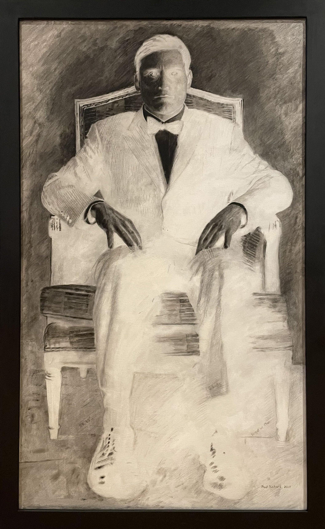 Negative Man Sitting oil | Paul Richard,{{product.type}}