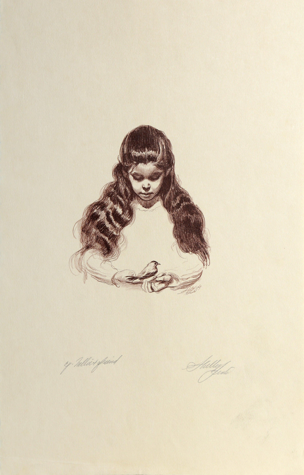 Nellie and Friend Lithograph | Sheldon 'Shelly' Fink,{{product.type}}