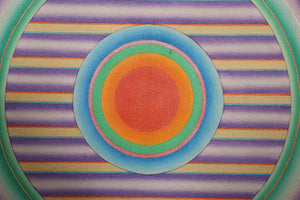 Neon Bullseye #3 Acrylic | Clayton Gorder,{{product.type}}