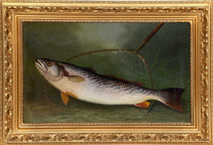 Netting a Trout Oil | J. Spencer,{{product.type}}
