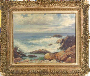 New England Seascape Oil | Abraham Rosenthal,{{product.type}}