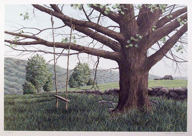 New Hampshire Green Lithograph | Helen Rundell,{{product.type}}