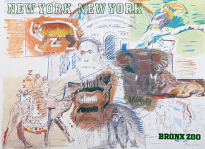 New York City - Bronx Zoo Poster | Larry Rivers,{{product.type}}