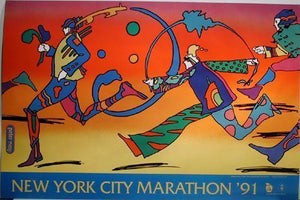 New York City Marathon Poster | Peter Max,{{product.type}}