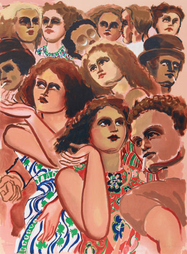 New York Dancers 3 Lithograph | Lester Johnson,{{product.type}}