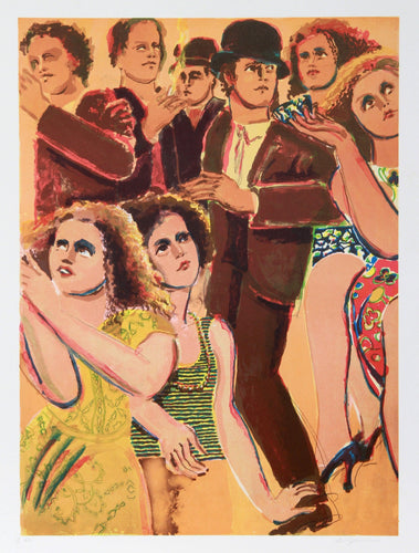 New York Dancers 5 Lithograph | Lester Johnson,{{product.type}}