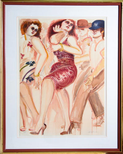 New York Dancers 5 Lithograph | Lester Johnson,{{product.type}}