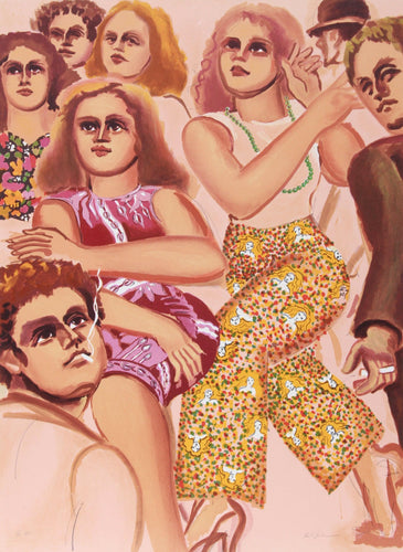 New York Dancers 7 Lithograph | Lester Johnson,{{product.type}}