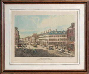 New York in 1834 (Broadway and Canal) (after Thomas Horner) Etching | S. Augier,{{product.type}}