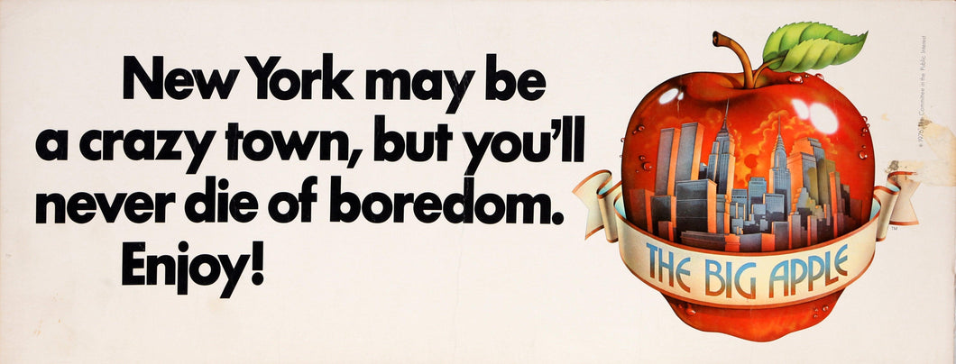 New York May Be a Crazy Town.... Enjoy! Ad Poster | Unknown Artist,{{product.type}}