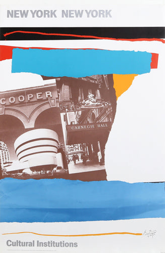 New York, New York - Cultural Institutions Poster | Robert Motherwell,{{product.type}}