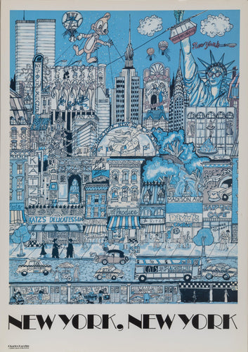 New York, New York Poster | Charles Fazzino,{{product.type}}