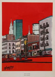 New York Poster | Burhan Dogançay,{{product.type}}
