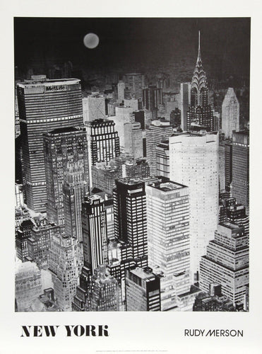 New York Poster | Rudy Merson,{{product.type}}