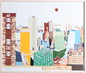 New York Skyline 1-2 Screenprint | Mori Shizume,{{product.type}}