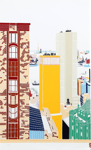 New York Skyline 1 Screenprint | Mori Shizume,{{product.type}}