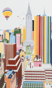 New York Skyline 3 Screenprint | Mori Shizume,{{product.type}}